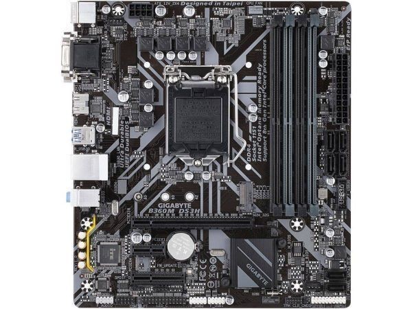 GIGABYTE B360M DS3H LGA 1151 (300 Series) Intel B360 HDMI SATA 6Gb/s USB 3.1 Micro ATX Intel Motherb