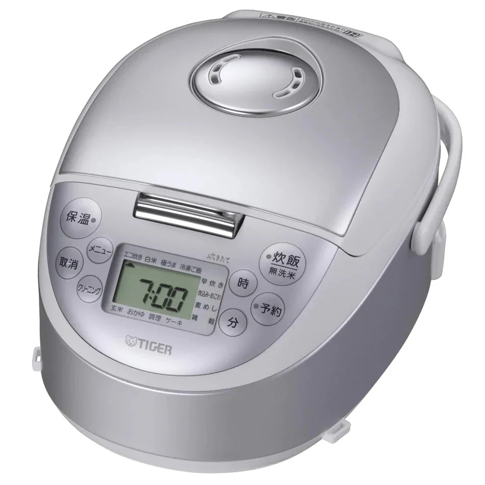 TIGER タイガー 炊きたて JPF-G055-WL IHジャー炊飯器 3合炊き スチールホワイト
