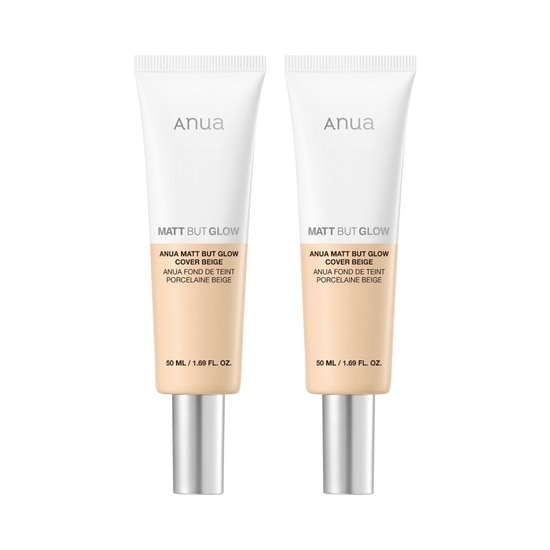 [ファンデフリー日焼け止め] アヌア マットバットグロウ カバーベージュ 50ml 2個入り