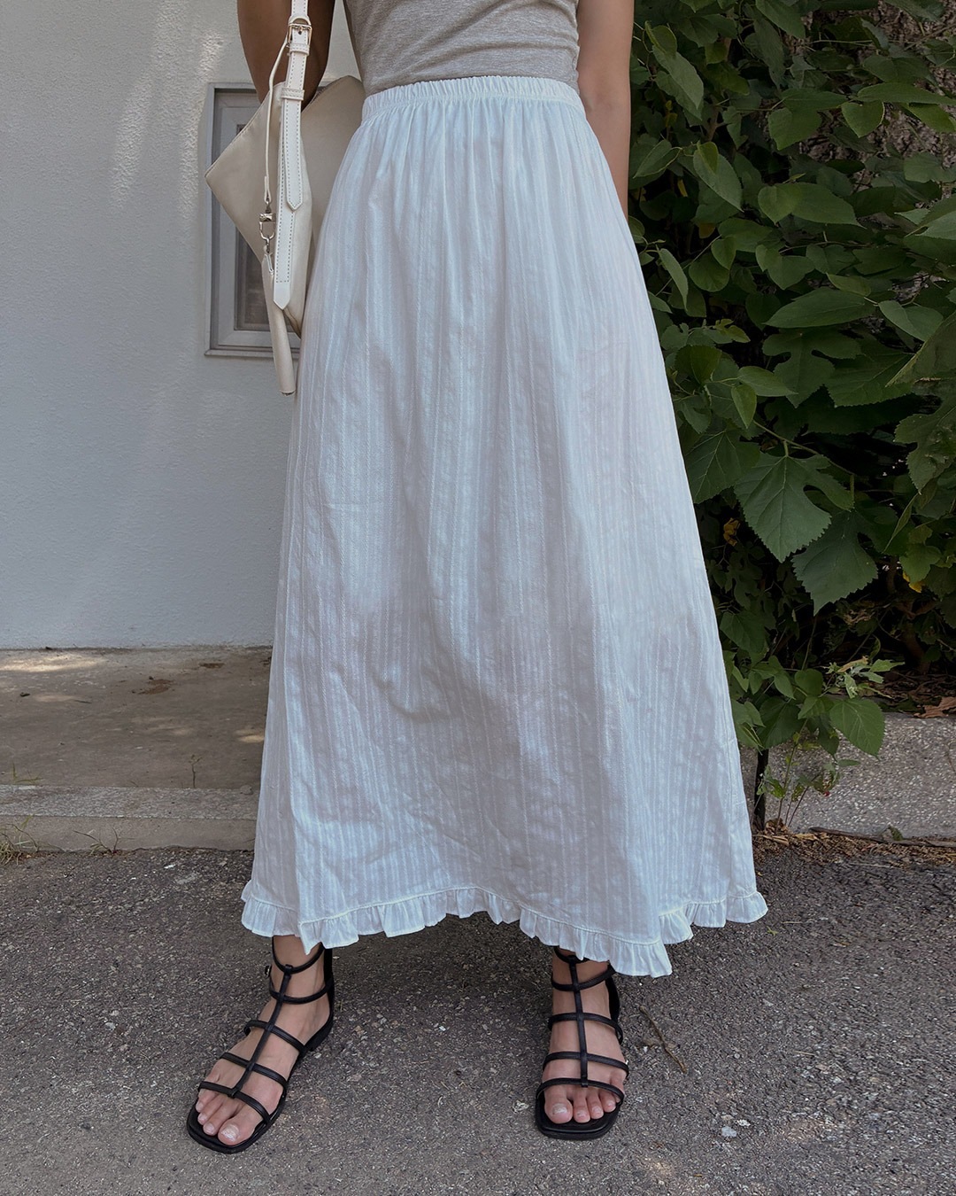 ロヒプリルロングスカート韓国ファッション レディース