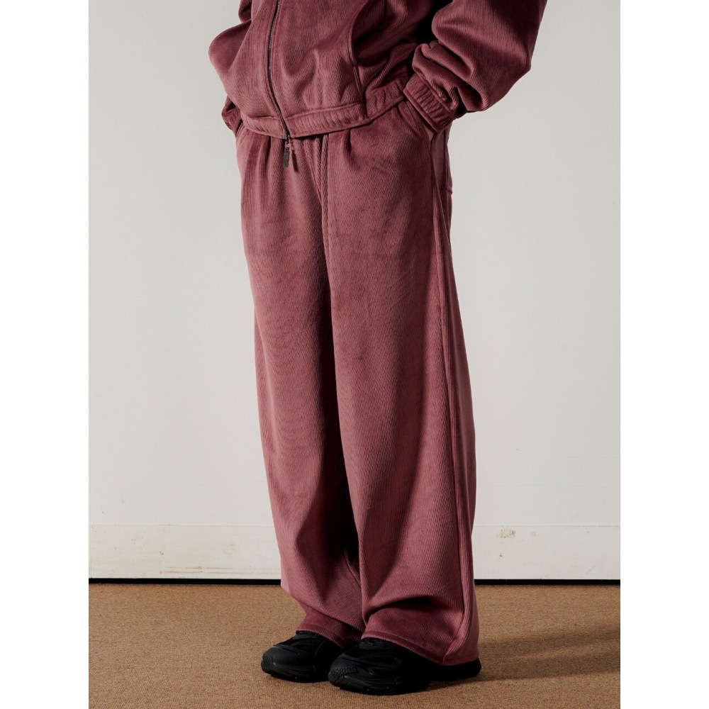 WV プロジェクトババコーデュロイワイドパンツダークピンク JJLP7692