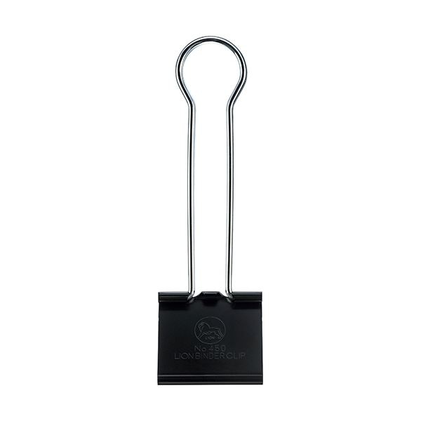 (まとめ）ライオン事務器 バインダークリップ ビックサイズ 口幅60mm No.450 1個 (×10セット)クリップ・結束用品