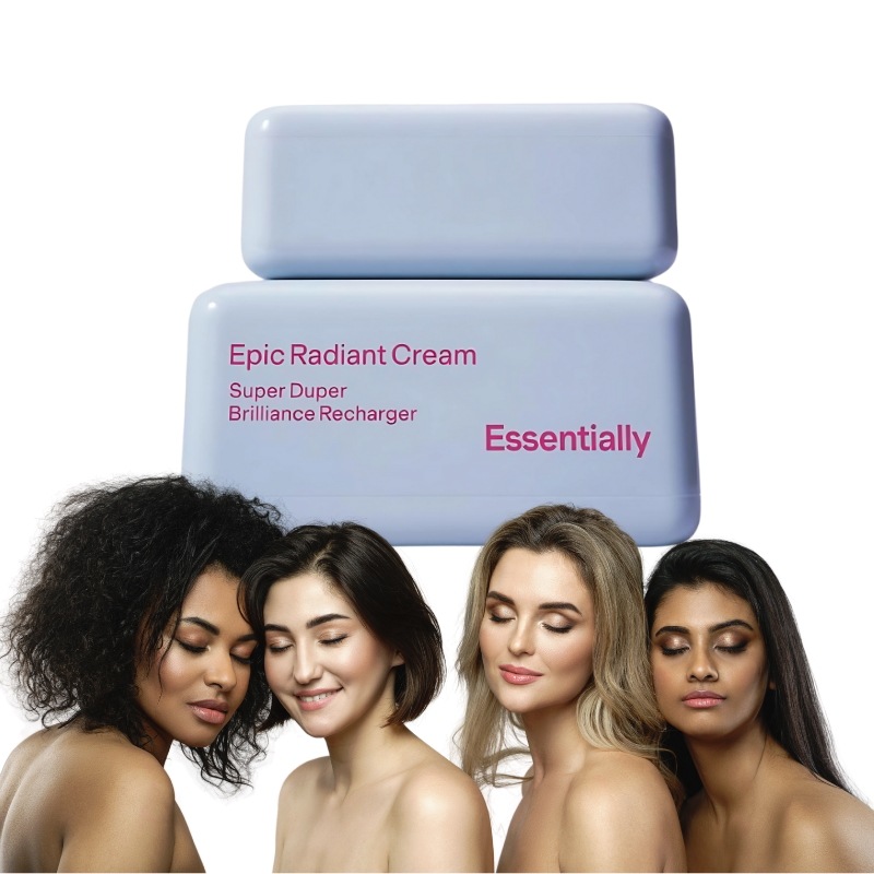 エッセンシャリーエピックラディアントクリーム 50g 韓国コスメ 保湿クリーム ツヤ肌仕上げ 高保湿 弾力サポート 弱酸性処方 敏感肌対応 天然由来成分 スキンケア ヒアルロン酸配合保湿クリーム