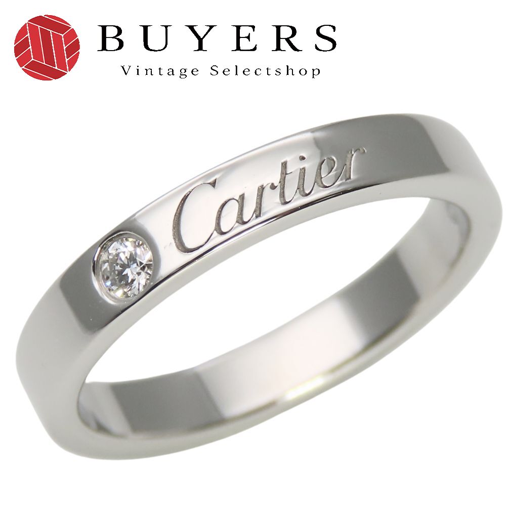 中古 リング・指輪 エングレーブド 49 Pt950 ダイヤモンド 約4.5g プラチナ 1PD ジュエリー レディース 女性