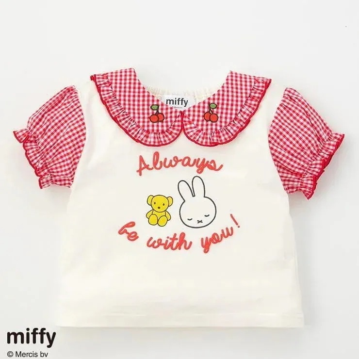 短袖ミッフィーうさぎ子供服女子綿半袖シャツ tシャツレディース ミッフィー