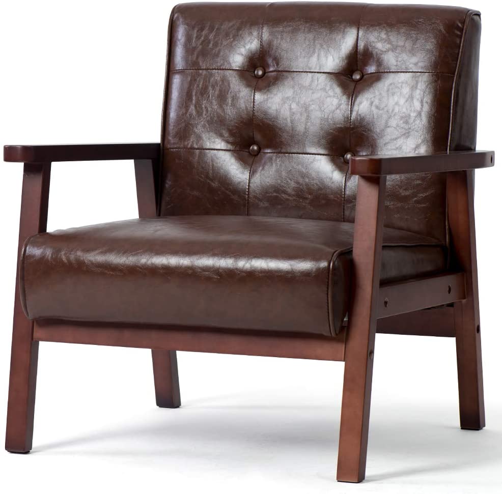 1人掛け ダークブラウンPVCGG5581 Dark Brown PUG46