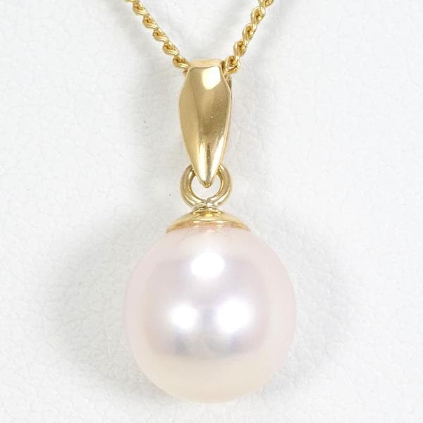 K18 18金 YG イエローゴールド ネックレス パール 約44cm ジュエリー 中古