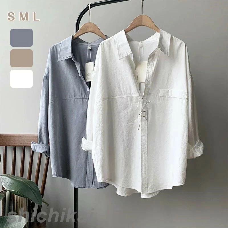 ビッグシルエット シャツ ブラウス 体型カバー ラウンドヘム レディース 春 夏 秋 長袖 テレワーク リモートワーク フォーマル オフィス ワンマイルウェア ホワイトデー