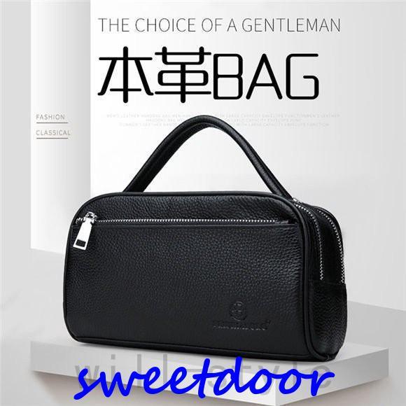 セカンドバッグ メンズ 本革 牛革 メンズ クラッチバッグ 鞄 ビジネス 長財布 メンズ 本革 クラッチバッグ ラウンドファスナー 通勤 2室 大容量 軽量 7,990円