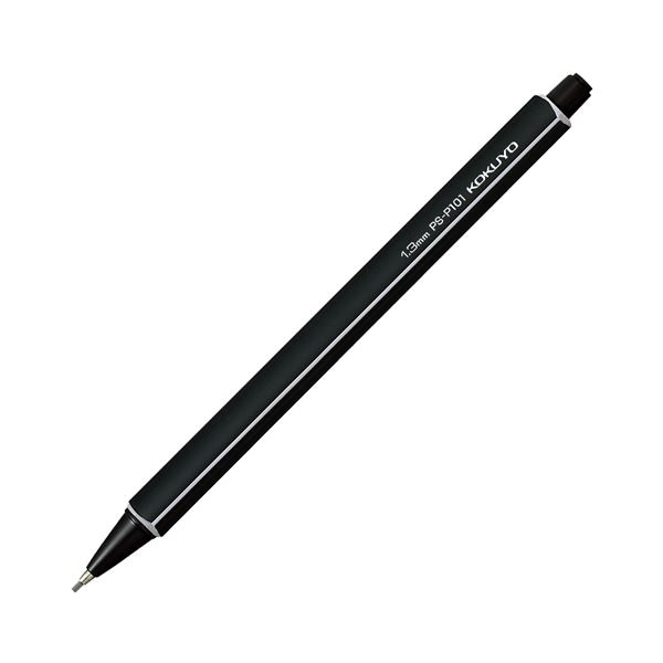 （まとめ）コクヨ 鉛筆シャープ 1.3mm（軸色：黒）PS-P101D-1P 1セット（10本）(×5セット)