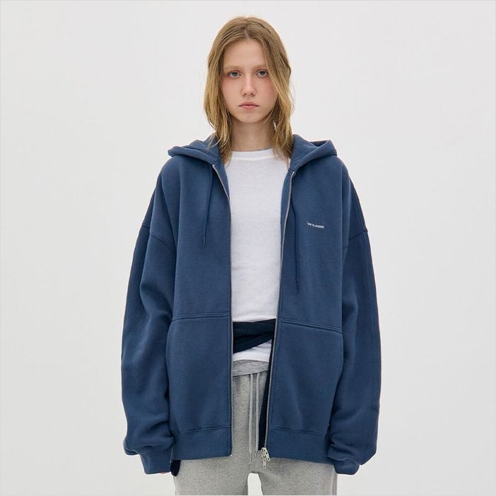Lc OVERSIZED ZIP-UP HOODIE_(NAVY BLUE/DEEP CHARCOAL/MELANGE GREY) 16,060円