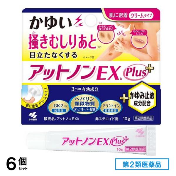 第２類医薬品 アットノンEXk かゆみ止めプラス 10g 6個セット 6,437円