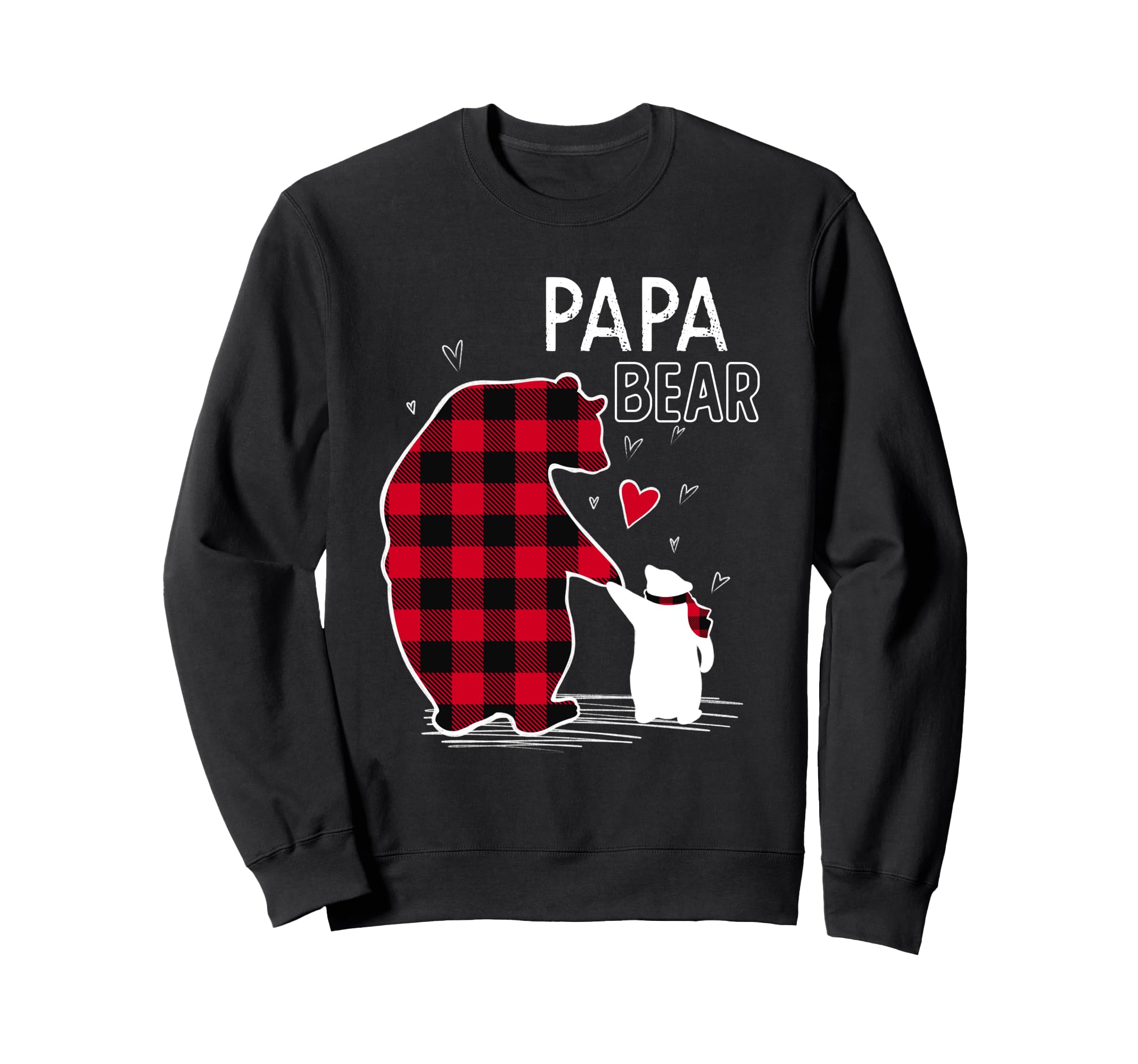 Papa Bear クリスマス パジャマ レッド 格子柄 ファミリー トレーナー