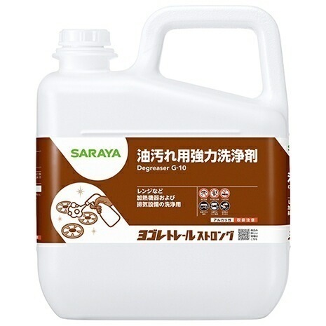 サラヤ　強力油汚れ用洗剤　ヨゴレトレールストロング　5kg×3本入【取り寄せ商品・即納不可】