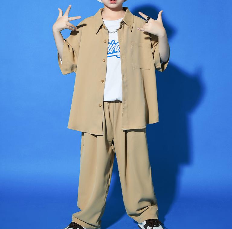 ダンス衣装 キッズ 3点セット 女の子 男の子 子供服 ヒップホップ かっこいい 半袖 シャツジャケット パンツ カッコイイ Ｔシャツ ダンス 衣装 派手スーツ 韓国 演出服 舞台服 練習着 jazz