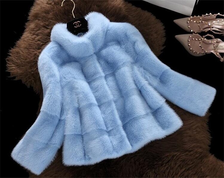 韓国ファッション 初秋新作フェザー ファーコート 大きいサイズ 冬 厚手 フェザー 暖かい人工フ