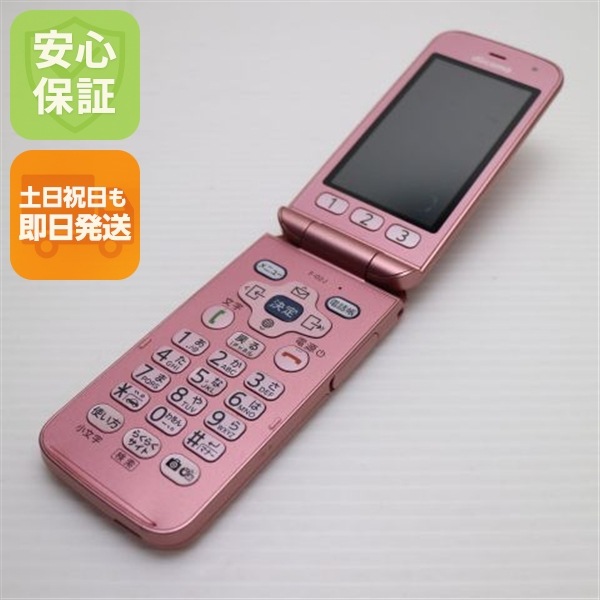 良品F-02J らくらくホン ピンク ガラケー DoCoMo 富士通 113