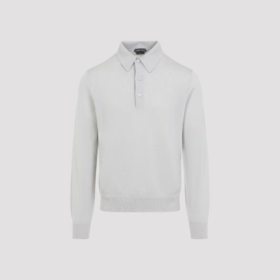 TOMFORD Men Polo Shirts KPL055 YMK073 WAE CREAM WHITE