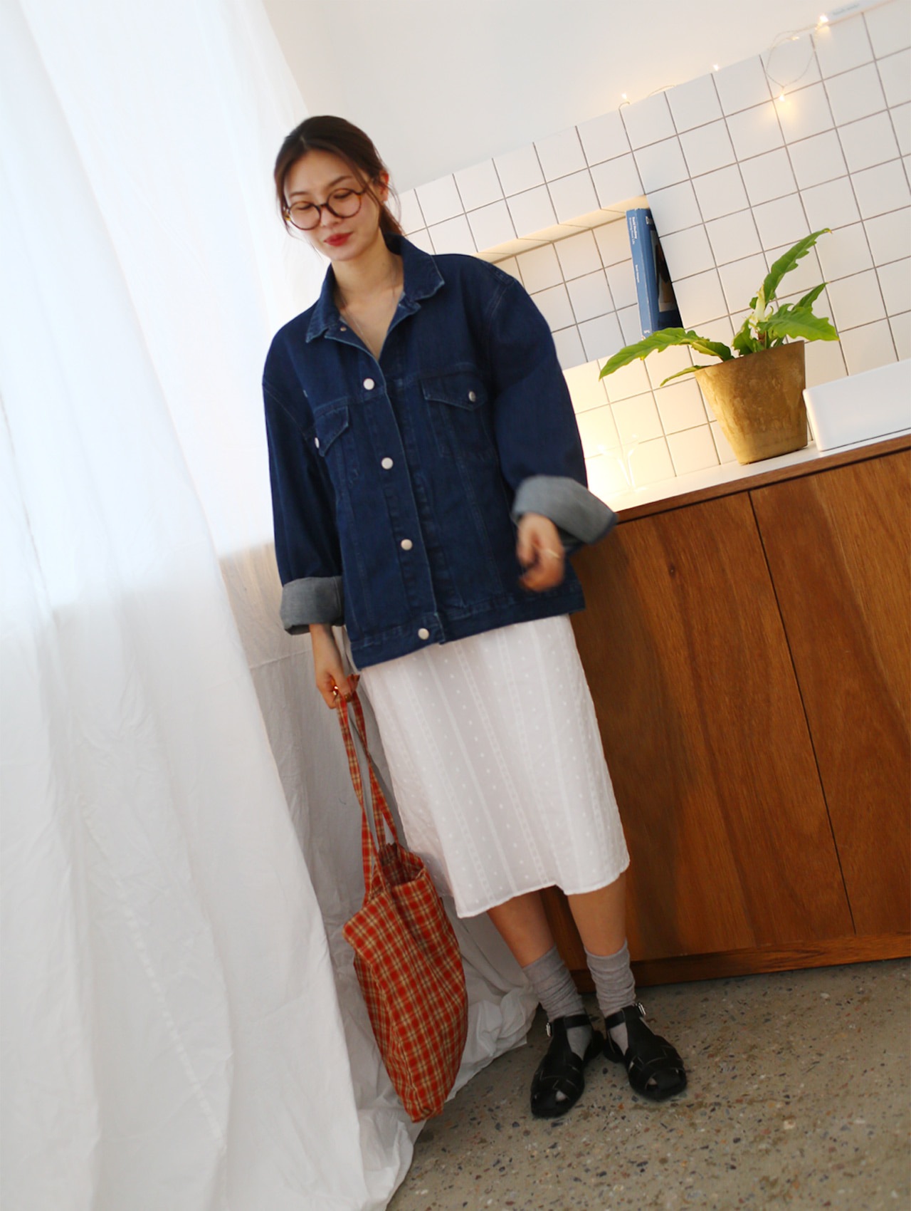 フレンチ ブルー デニム ジャケット