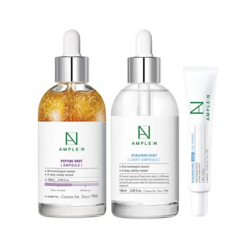 アンプルエン ペプチドショット アンプル 大容量 100ml + ヒアルロンショット ライト アンプル 大容量 100ml + ヒアルロンショット ライトジェルクリーム1セット
