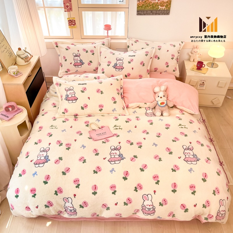 あったか 布団カバー 3点セット 寝具カバー シングル ダブル 4点セット 掛けふとんカバー セミダブル おしゃれ 北欧 フランネル 可愛い 静電気防止 あったか おしゃれ フラットシーツ ボックスシ