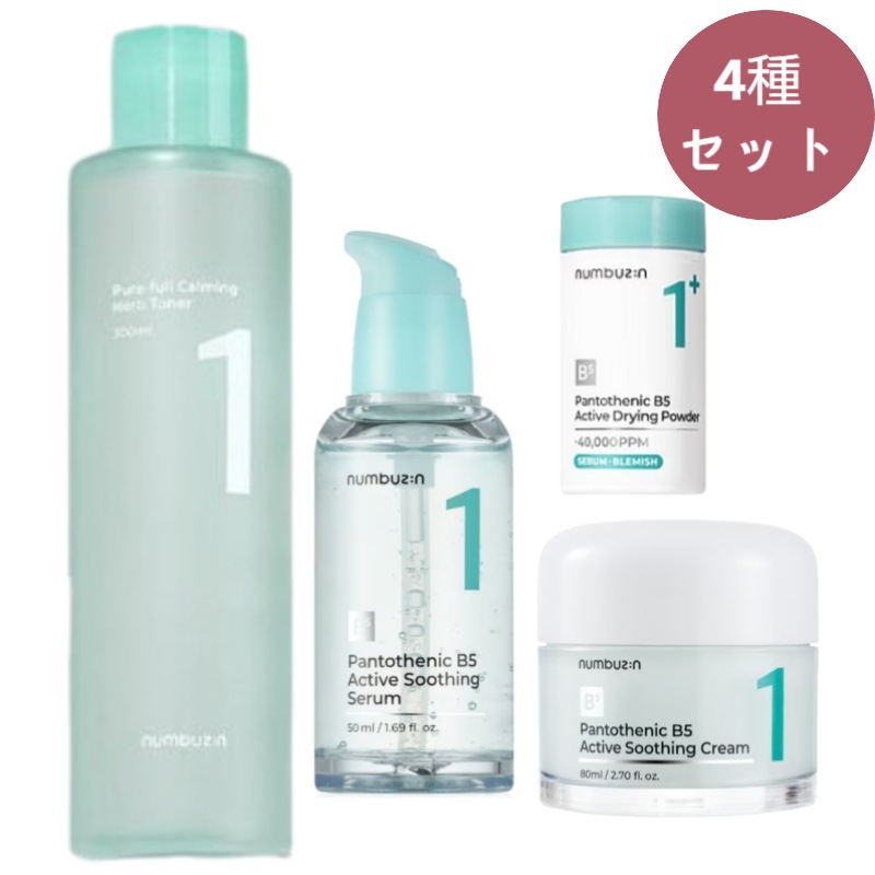 【正規品/1番 スペシャル 4種セット】 清楚トナー300ml+パントテン酸アクティブアップスーディングセラム50ml+スージングクリーム 80ml+ドレッシングパウダー 7g/鎮静/皮脂/トラブル/ 7,806円