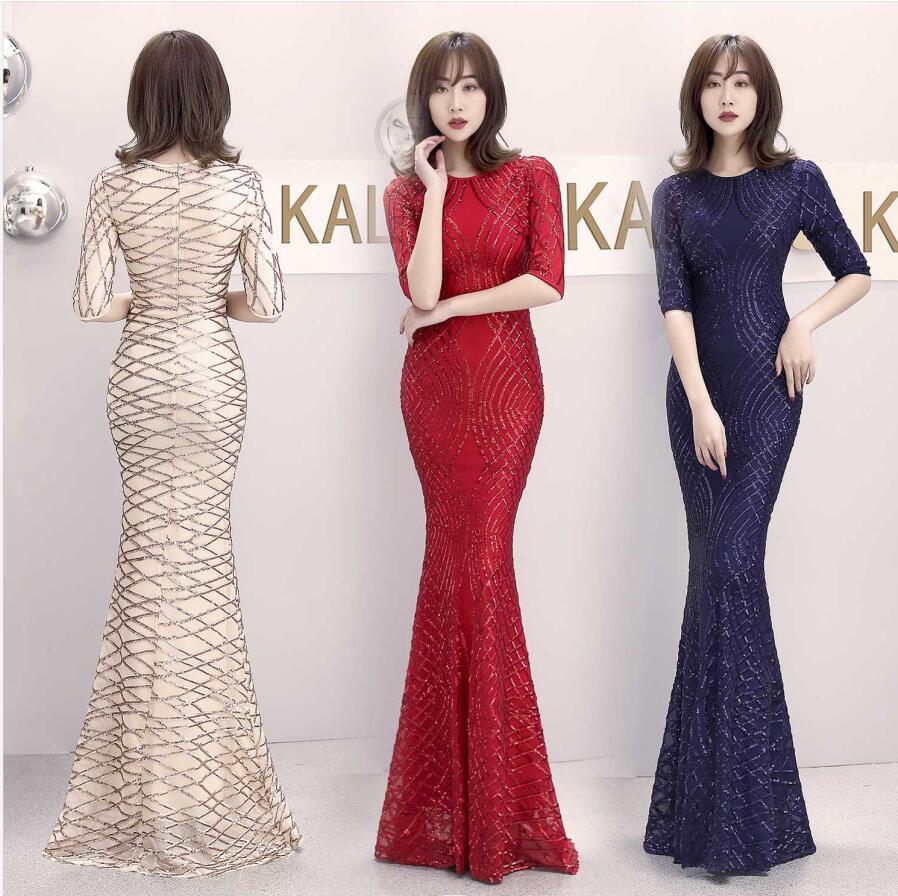 ドレス マーメイドドレス ワンピース レディース スパンコール キラキラドレス ロングドレス タイトワンピース 半袖 S~2XL ウェディングドレス お花嫁 パーティードレス イブニングドレス 大きい