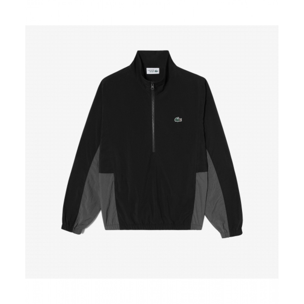 LACOSTE メンズリップストップウーブンアノラック [ブラック]