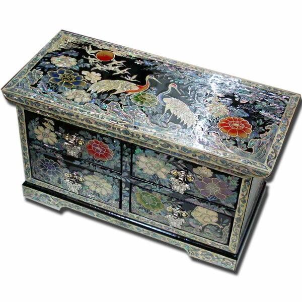 全国送料無料！ 韓国の伝統を伝えるアンティーク漆器宝石箱