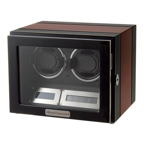 Royal hausen ロイヤルハウゼン ワインディングマシーン ウォッチワインダー GC03-D21EB 2本巻き 木目調 28,600円