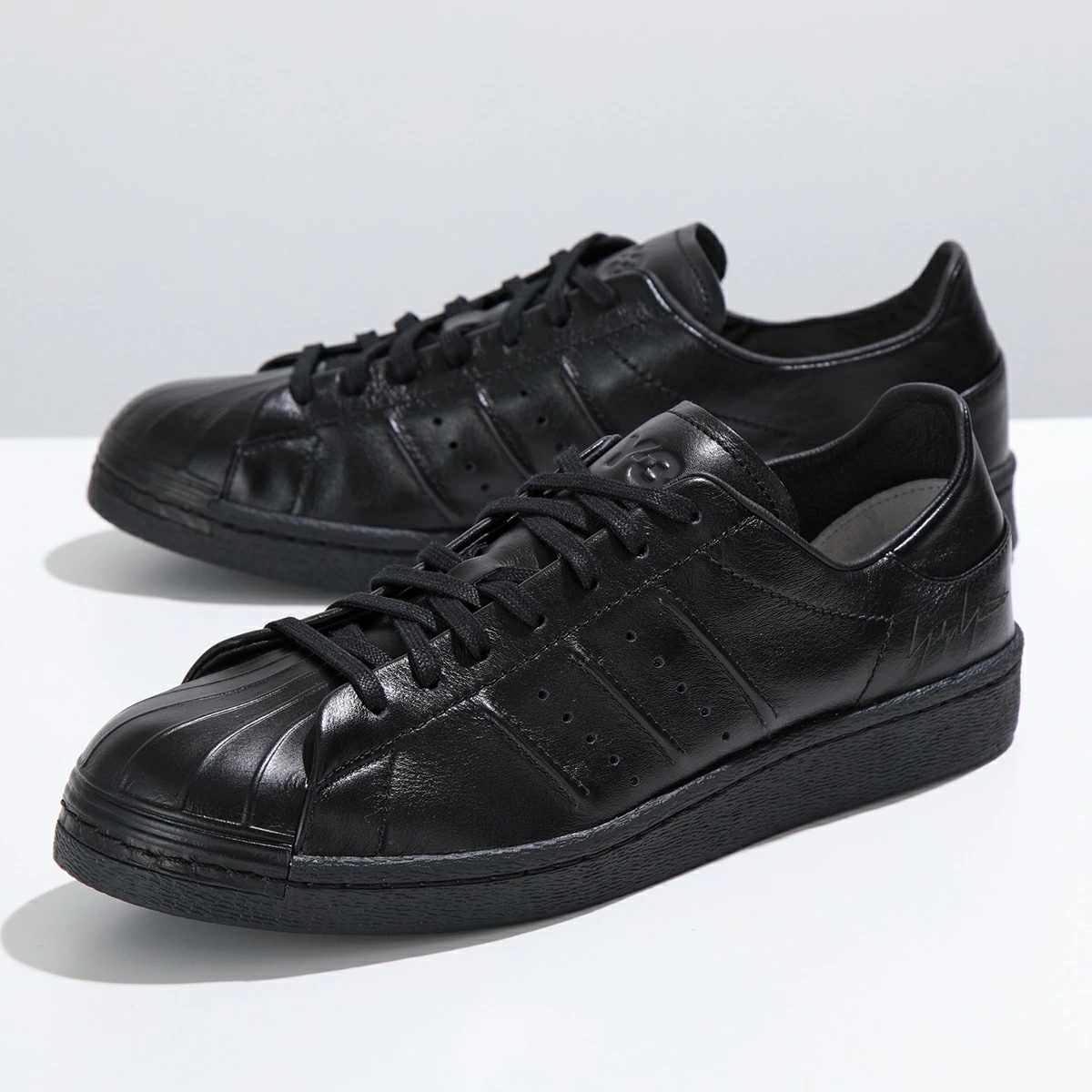 Y-3 ワイスリー スニーカー Y-3 SUPERSTAR スーパースター IE3237 メンズ ローカット レザー スリーストライプ ロゴ シューズ 靴 BLACK/BLACK/BLACK