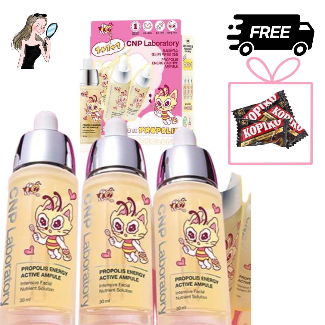 [1+1+1] プロポリスエナジーアンプル,本品 30ml(3つ), 大容量の美容液, 韓国コスメ
