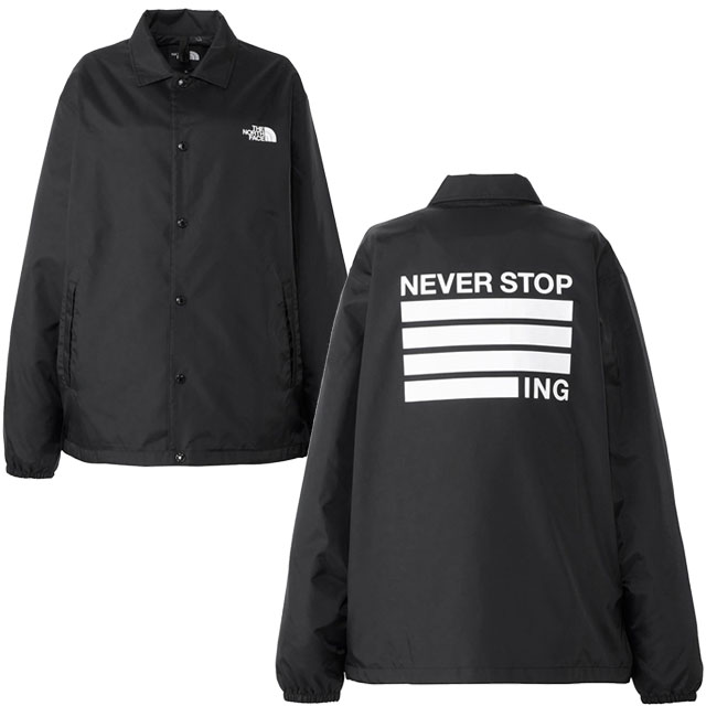 ザ・ノース・フェイス ジャケット メンズ 撥水 アウター ネバーストップ アイエヌジー ザ コーチジャケット 長袖 上着 羽織 NP72335 アウトドア キャンプ 山登り 登山 ハイキング 黒 ブラ