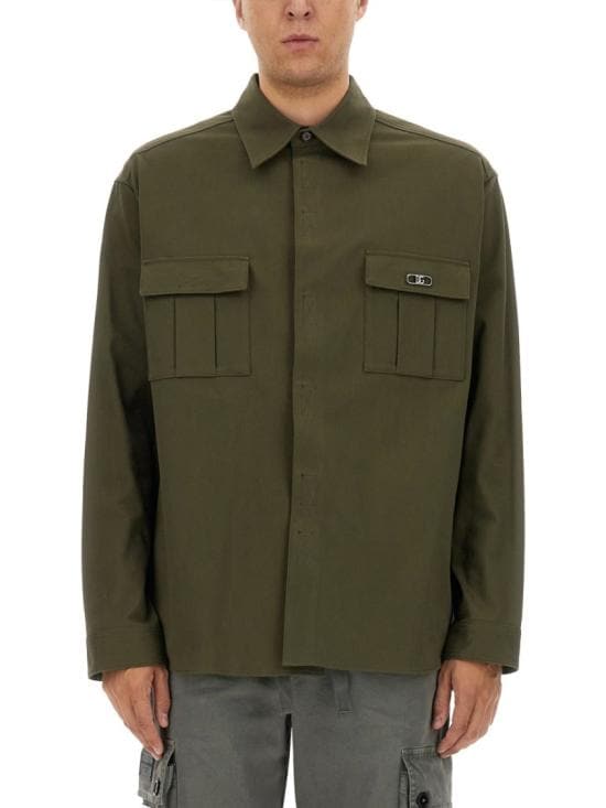DOLCE & GABBANA Men Shirts G5JG8T FUFNKN3727 Green