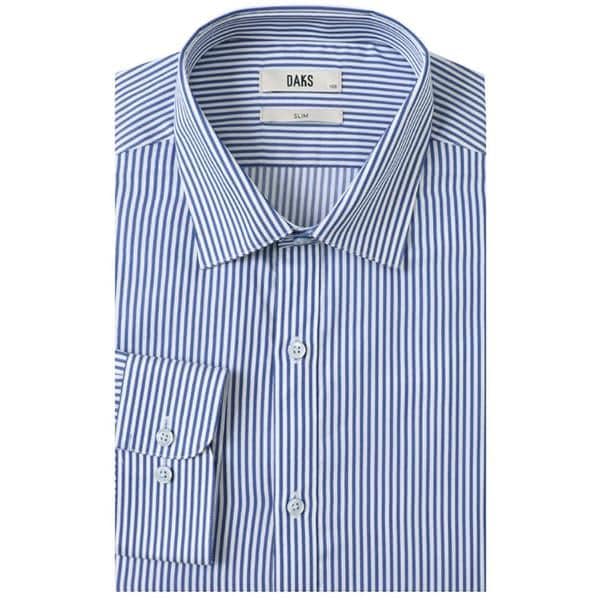 25年FW 綿100 ストライプ スリムフィット ドレスシャツ DLA3SHDL320B1