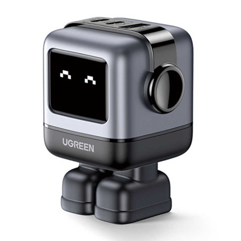 UGREEN　Uno RG 急速充電器 65W 15570 ［3ポート /USB Power Delivery対応 /GaN(窒化ガリウム) 採用］ メタリックグレー　UGR-OT-000026 5,502円
