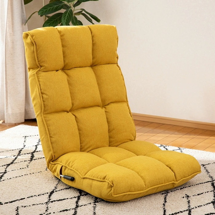 座椅子 kukka クッカ 北欧スタイルの座椅子 RMBS-55-MA マスタード