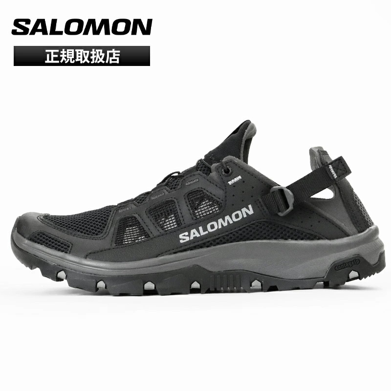 サロモン SALOMON スニーカー メンズ TECHAMPHIBIAN 5 ウォーターシューズ サンダル 撥水 靴 新作 ブラック ブランド [正規取扱店]