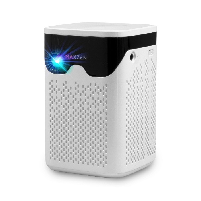 ポータブル プロジェクター 120ANSIルーメン DLP方式 ポータブルスマートプロジェクター 7000mAh MP-D12HC-WH ホワイト