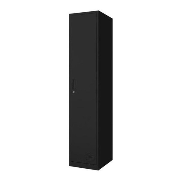 法人限定 Netforce FAC-S1-2-W-BK ブラック ファシル スリム スチールロッカー (鍵付き 1人用) メーカー直送
