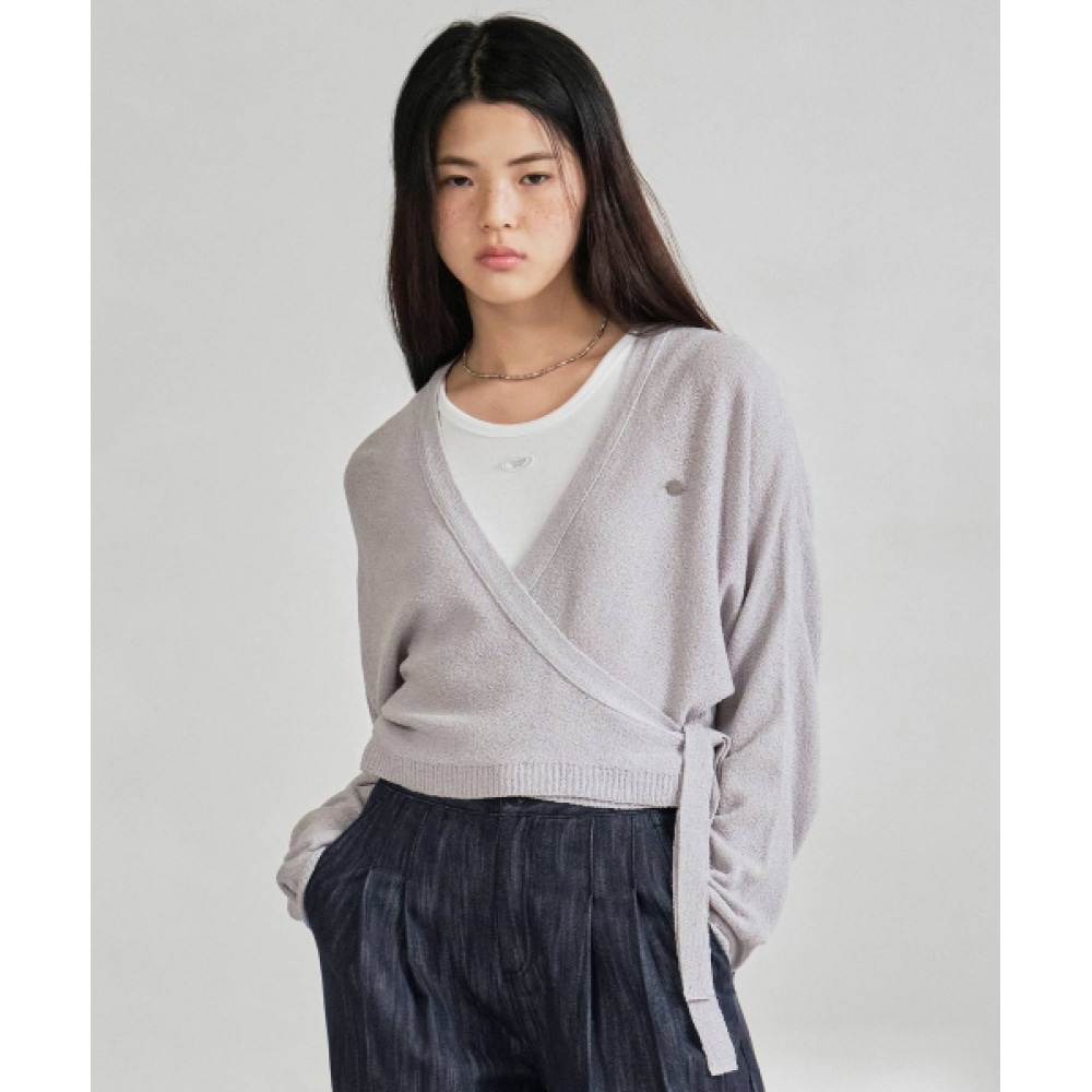 COVERNAT 女性用ラップニットカーディガンパープル