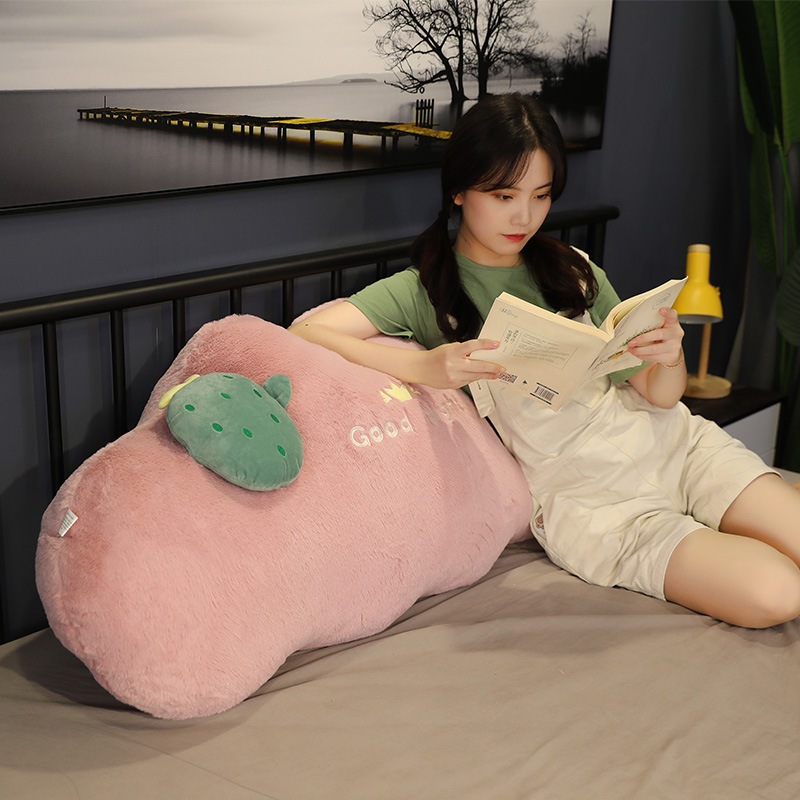 ベッドサイドクッション 大きな枕 学生寮ベッド ソフト背もたれ 腰枕クッション 三角背もたれ枕 ウエストプロテクター