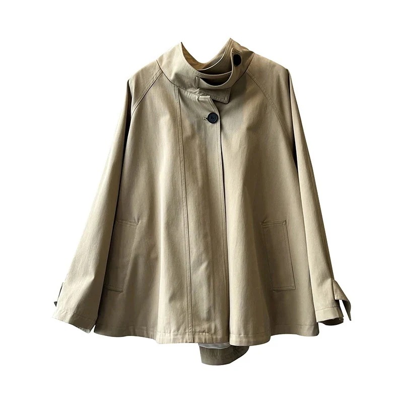 「YS良品」 2024秋新品 ポンチョ マント風 トレンチコート Aライン ゆったり レディース アウター メガ割 6,743円