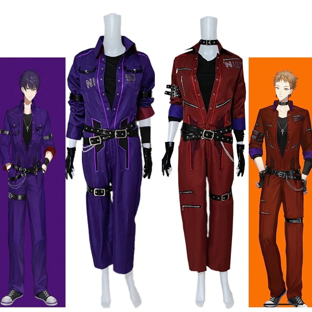 【予約商品】クリスマス ハロウィン コスプレ衣装 VTuber バーチャル SNSで大バズり にじさんじ ２期生 衣装 コスプレ ふしみがく 衣装 けんもちとうや つなぎ服 咎人 コスプレ 伏見ガク