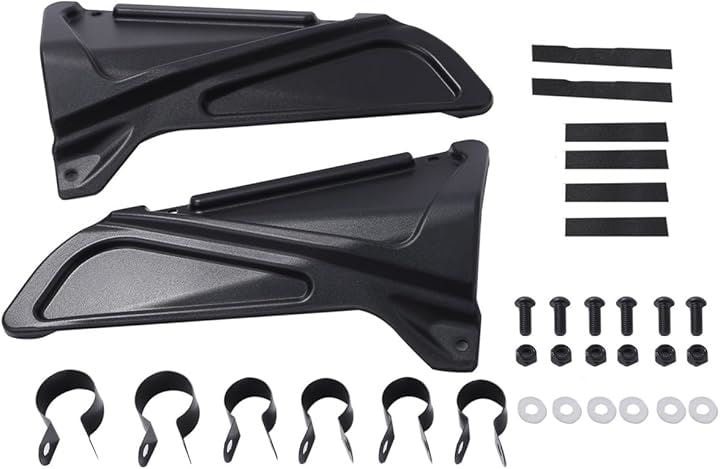 ホンダ用 レブル 250 500 エンジン カバー サイドカバー 左右セット ブラック 黒 角型 rebel250 rebe500 バイク オートバイ 汎用 社外品