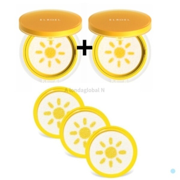 エルロエル パデフリー サンクッション サンパクト 本品2個+詰め替え3個