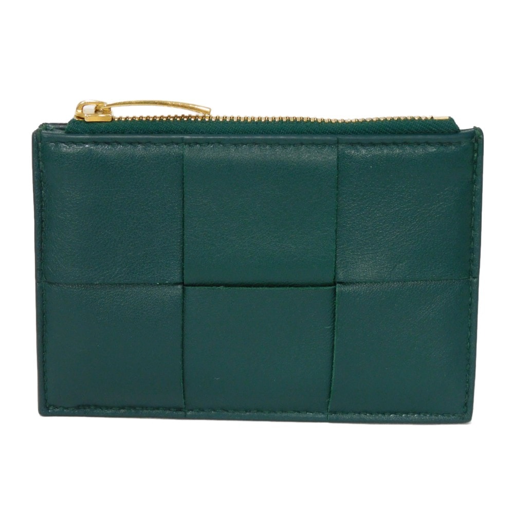 【中古】BOTTEGAVENETA コインケース 現行 RFID ICチップ カセット カードケース マキシ イントレチャート 765460 VCQC4 3049