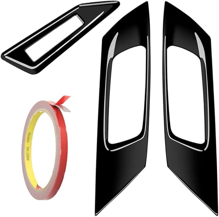 アルファード 30系 ヴェルファイア スイッチカバー インナーハンドルカバー セット 予備の両面テープ付 内装パネル ドアカバー ALPHARD VELLFIRE 用(ピアノブラック)