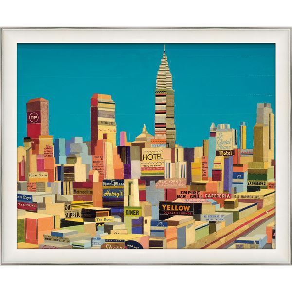 ユーパワー アンディ/バージェス Gel加工 アートフレーム 「ハリーズニューヨークカレッジ」