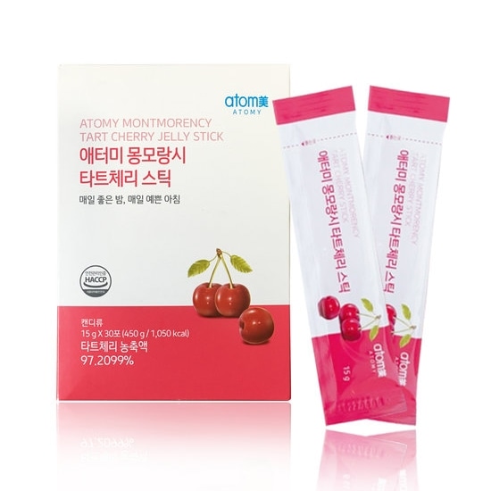 韓国健康補助食品モンモレンシーチェリースティック15g30包ビタミンミネラル 抗酸化作用 肌美容 不眠症に良い 食物繊維